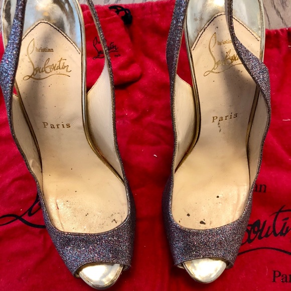 Christian Louboutin Lady Peep Sling 150mm Size 39 - Picture 5 of 8